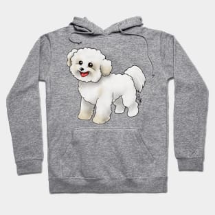 Dog - Bichon Frise - White and Cream Hoodie